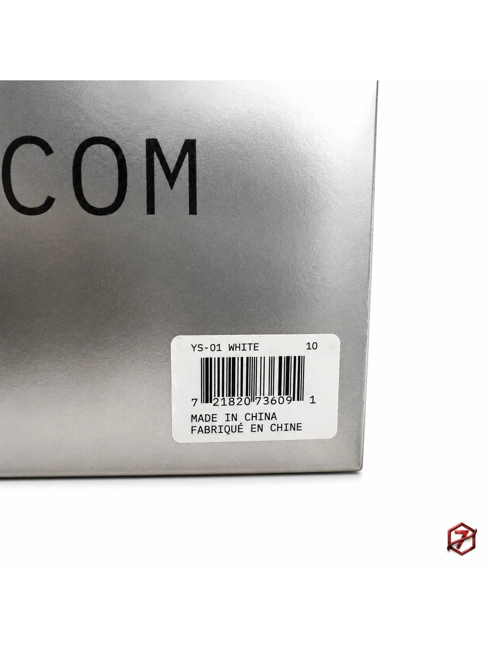 Yeezy YS-01 White Slide Size 10 Brand New Original Yeezy Dot Com Silver Box